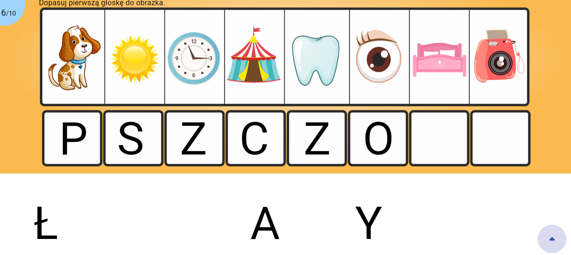 dopasuj głoskę
