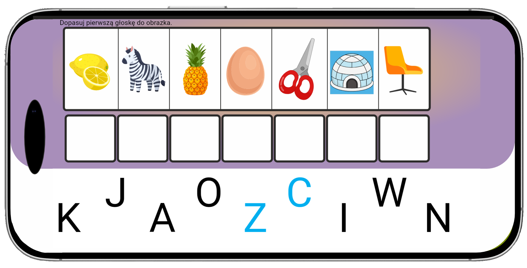 przykladowa gra tworzymy wyrazy gloski szumiace