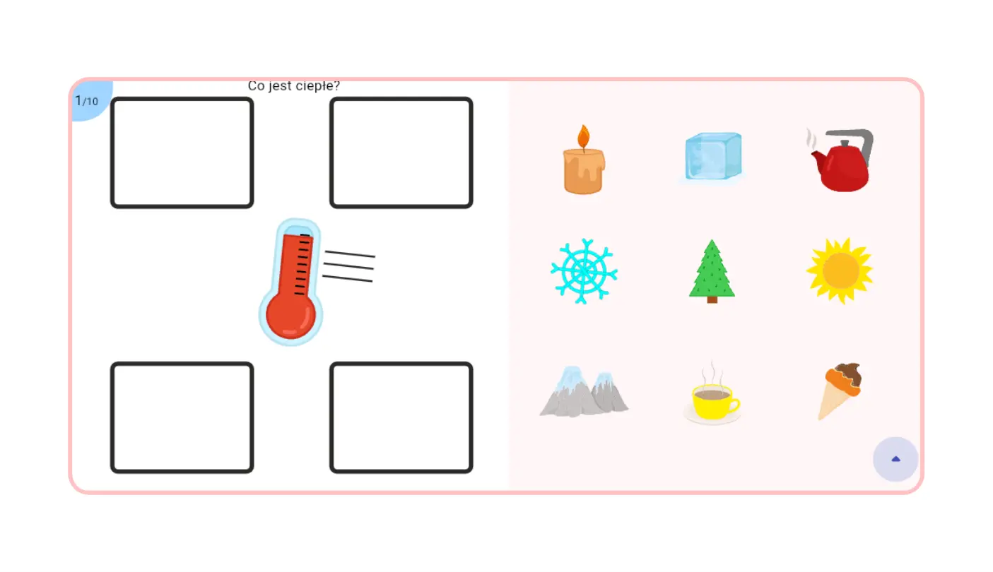 Ćwiczenia logicznego myślenia - gra edukacyjna