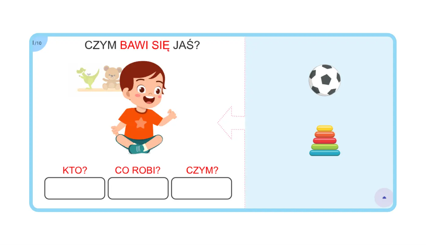 Logopedia - czytam i odpowiadam -gra logopedyczna