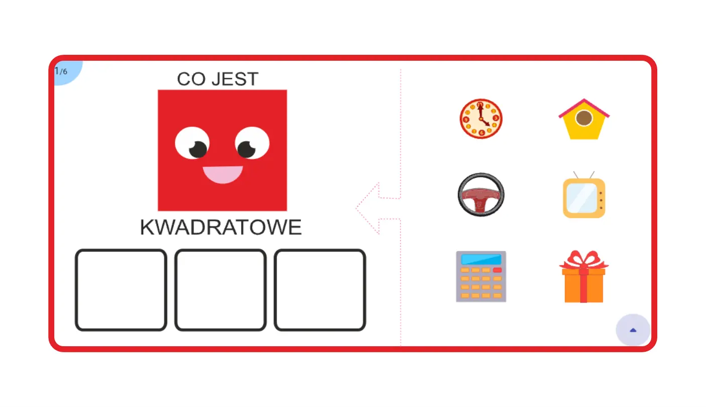 Poznajemy świat kształtów - gra matematyczna